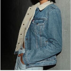 Levi's Sherpa Lined Denim Trucker Jacket
